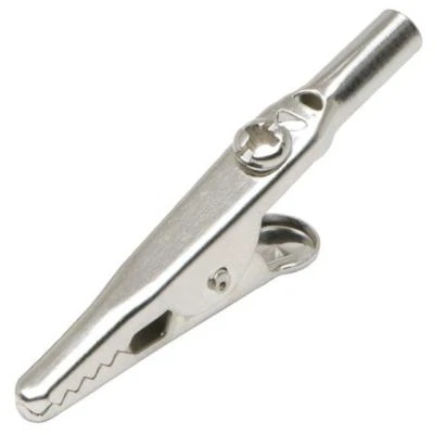 10 x Crocodile Clips for 4mm Test Leads Battery Fluke Meter Electronics Hobby