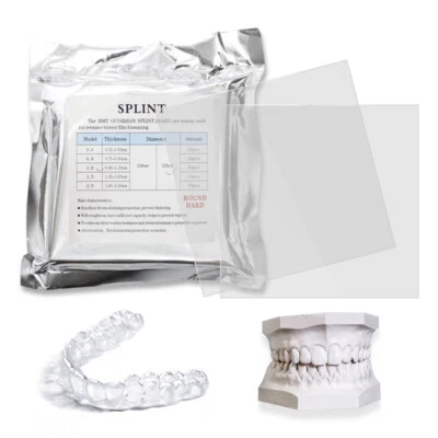 Dental Splint Sheet Hard Orthodontic Retainer Sheets Thermoforming Material 1.0