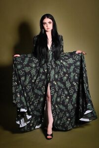 xs Pinup Dress Black Garden of Eden Laura Byrnes gown Vixen Snake Couture girl