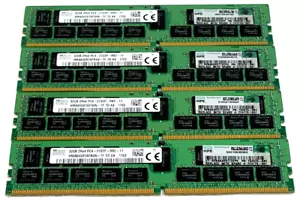 SK Hynix DDR4 Kit 4 x 32GB RDIMM PC4-2133P HPE Server Memory HMA84GR7AFR4N-TF - Picture 1 of 6