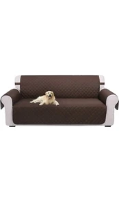 U-NICE HOME Reversible Sofa Cover Couch 68” Large Coffe/Beige, New - Picture 1 of 6