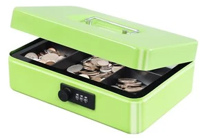 KYODOLED Large Cash Box with Combination Lock,Safe Metal Box for Money, Stora... - Picture 1 of 8