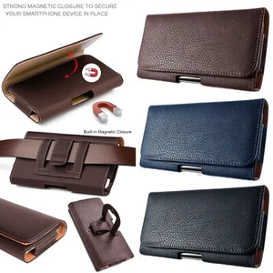 For Apple iPhone 11/Pro Max Leather Carrying Belt Clip Loops Holster Case Cover - Picture 1 of 35