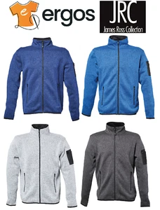 JRC Felpa KNITTED FLEECE MOENA Zip Intera Garzata Interno 100% Poliestere Uomo - Picture 1 of 8