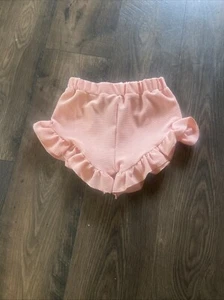 Pink Shorts Solid Color Ruffle Boutique Size 8/9 - Picture 1 of 5