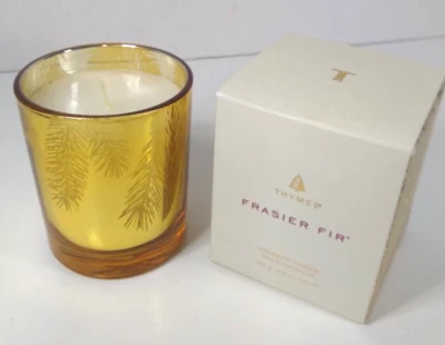 Thymes Frasier Fir Candle - 6.5oz -  Gilded Gold - New in Box! - Image 1 of 4