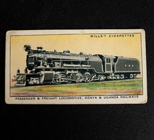 Wills's Cigarettes Railway Engines #33 Passenger & Freight Locomotive Kenya & Ug