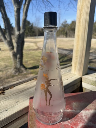 Atomic Style MCM Bunny Dancer Calypso Barware Gold Orange 1959 Decanter *Read*