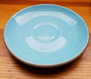 HARKERWARE Blue Mist 6"  Saucer Blue Gray Speckled Vintage Stone China - Picture 1 of 3