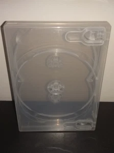 SCANAVO Replacement 3-Way CLEAR Triple Case DVD 24mm SPINE holds three discs - Afbeelding 1 van 3