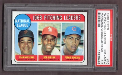 1969 Topps #10 NL Pitching Leaders Marichal PSA 8.5 *JAYSACE* - Image 1 of 2