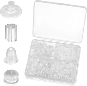670 Stück Ohrstecker Verschluss Silikon, Ohrringe Verschluss, Ohrring Stecker Ve - Bild 1 von 7