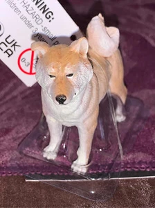 Safari Ltd Models Domestic Animal Series Blonde Shiba Inu Dog - Picture 1 of 3