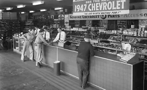 1947 Chevrolet parts counter 7 x 11 Photograph - Picture 1 of 1