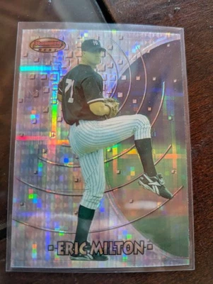 1997 Bowman's Best - Eric Milton #198 Atomic Refractor (RC) - Image 1 of 2