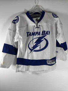 Reebok Tampa Bay Lightning NHL Replica Team Trikot weiß Jugend S/M siehe Fotos - Bild 1 von 9