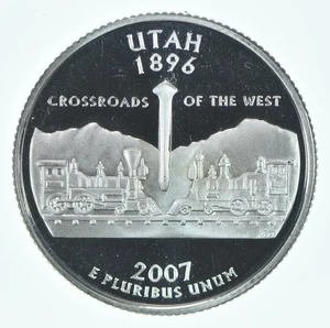2007-S Washington State Quarter 90% Silver Proof Utah *6072 - Picture 1 of 3