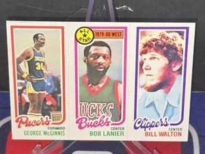 1980 Topps Bill Walton Bob Lanier George McGinnis RC - Bild 1 von 2