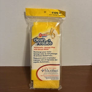 Quickie Clean Results Automatic Sponge Mop w/Brush Refill Type H *Sealed* - Picture 1 of 11