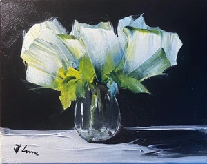 JOSE LIMA ÖLGEMÄLDE IMPRESSIONIST KUNST SAMMLERSTÜCK 8x10 - Bild 1 von 3