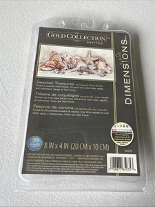 DIMENSIONS GOLD COLLECTION Kreuzstich-Set SEASHELL TREASURES #65035 4"x8" - Bild 1 von 2
