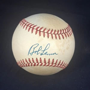 Bob Lemon Signed OAL Baseball Cleveland Indians HOF Autographed - Picture 1 of 6