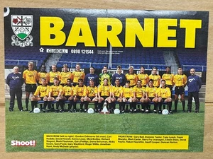 Hand Signed A4 Picture - Barnet FC 1990/91 season - 25 signatures - Picture 1 of 4