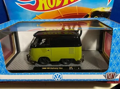 M2 машины погони 1:24 1960 VW доставки фургон новый зеленый и черный S43 25-18 - Изображение 1 из 4