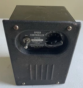 Vintage Westinghouse einphasiger Drehzahlregler für 1/4 PS oder weniger - Bild 1 von 4