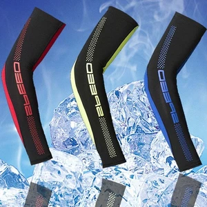 Sports Cooling Sleeves Cycling Arm Sleeves Ice Silk UV Protection Ice Sleeves - Picture 1 of 15