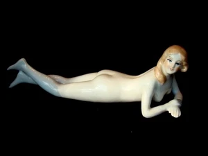 Figurine Bathing Beauty Sexy Naked Art Deco-German Style Art Nouveau Style Porce - Picture 1 of 7