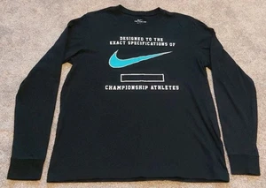 Nike Men's Size Large Black Long Sleeve Tshirt - Picture 1 of 4