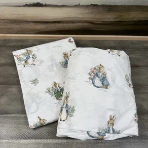 Pottery Barn Kids Peter Rabbit Organic Sheet Set 2-piece No Pillowcases NWOT - Picture 1 of 5