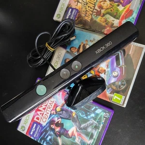 Xbox 360 Kinect Sensor + 3 Spiele Bundle - Joy Ride, Dance Central, Adventures - T - Bild 1 von 8