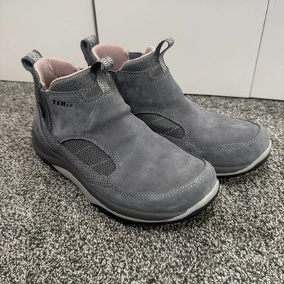L.L Bean 女式 Tek 2.5 高帮鞋灰色 9 宽防水/绝缘 — 第 1/4 张图片