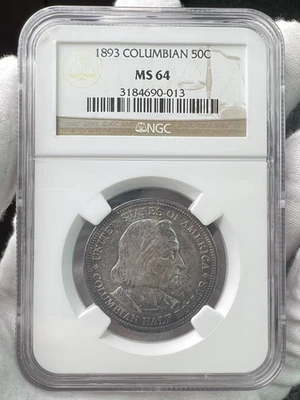 1893 Columbian Exposition 50C Half Dollar Classic Commemorative NGC MS64 - Image 1 of 4
