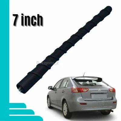 7" Antenna Black Swirl for Mitsubishi Lancer 2002-2017 - Image 1 of 4