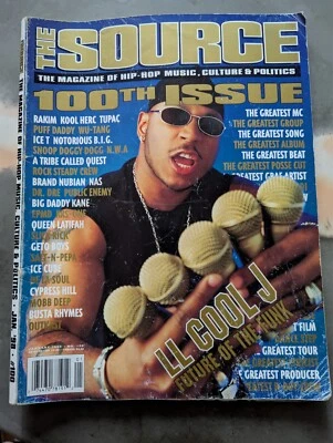 The Source Magazine Issue 100 - January 1998 - LL Cool J Cover - Hip Hop Rap Mag - Image 1 of 2