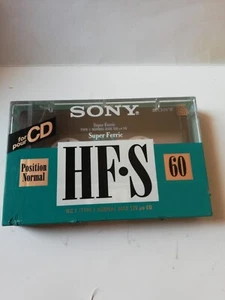 Sony sealed tape, Cassette, HF S 60, for CD, Type I - Photo 1/2