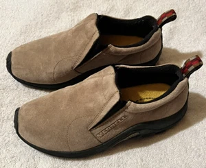 Merrell Jungle Moc Classic taupe Wildleder Luftpolster Damen 6,5 Walk Wanderschuhe - Bild 1 von 8