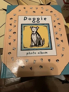 Doggie Photo Album for Pet Puppy Dog Pictures Cardboard Frames Inside Preowned - Picture 1 of 12