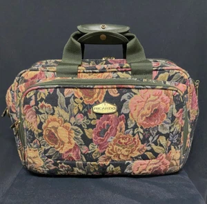 Ricardo Beverly Hills Vintage Tote Floral Carry On Duffle Luggage Santa Cruz Bag - Picture 1 of 10