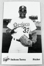 1995 Great Falls Dodgers Minor League Postcard #01-Jackson Torres, RHP