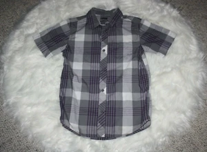 Boy's Tony Hawk Plaid Button Down Shirt SS Sz M EUC - Picture 1 of 7