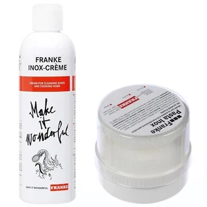 Franke Kit Pulizia Inox Crema e Pasta Abrasiva per Piani Cottura Lavelli Cappe - Foto 1 di 2
