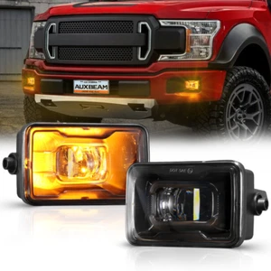 DOT 48W 4" LED Fog Light w Patented Amber Ambient Light For Ford F150 2015-2020 - Picture 1 of 12