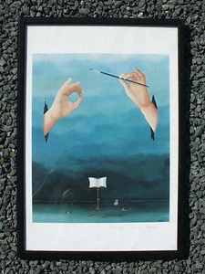 Bergagna: Tirage Lithographique La Musique Signé et Numéroté - Chef d'Orchestre - Foto 1 di 7