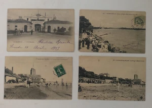 CPA, 4 cartes postales anciennes "La Rochelle" et "Fourrais-les-bains" - Foto 1 di 4