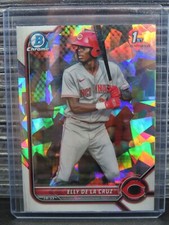 2022 Bowman Chrome Elly De La Cruz 1st Prospect Atomic Refractor #BCP-50 Reds