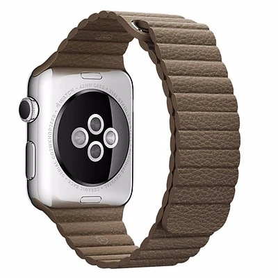 Correa magnética de cuero para Apple Watch para iWatch Series 9 8 7 6 5 4 3 2 Foto 1 de 4